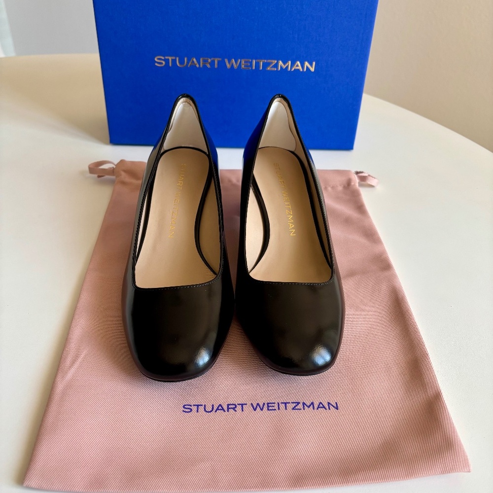Stuart Weitzman Black Heels Maeve 50 7.5 C